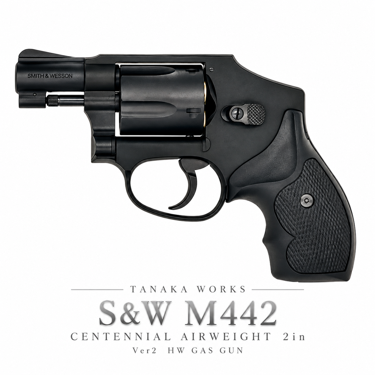 TANAKA WORKS タナカ S&W M442 センチニアル エアウェイト 2in Ver.2 HW ガスガン