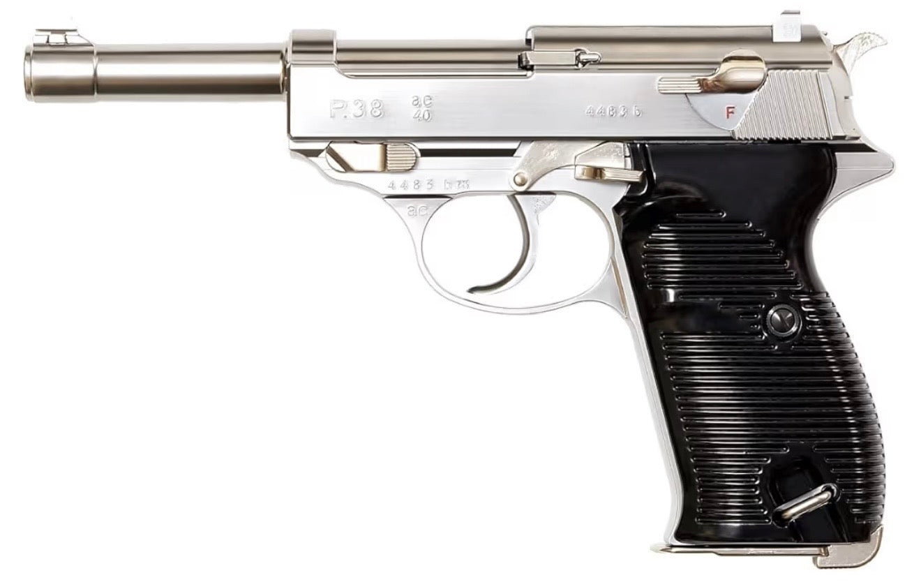 MARUZEN マルゼン ワルサーP38 シルバー ガスブローバック 左側面