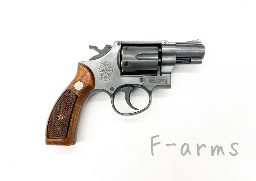マルシン S&W M10 2インチ 木製グリップ仕様 ハーフチェッカー仕様 ガスリボルバー 詳細