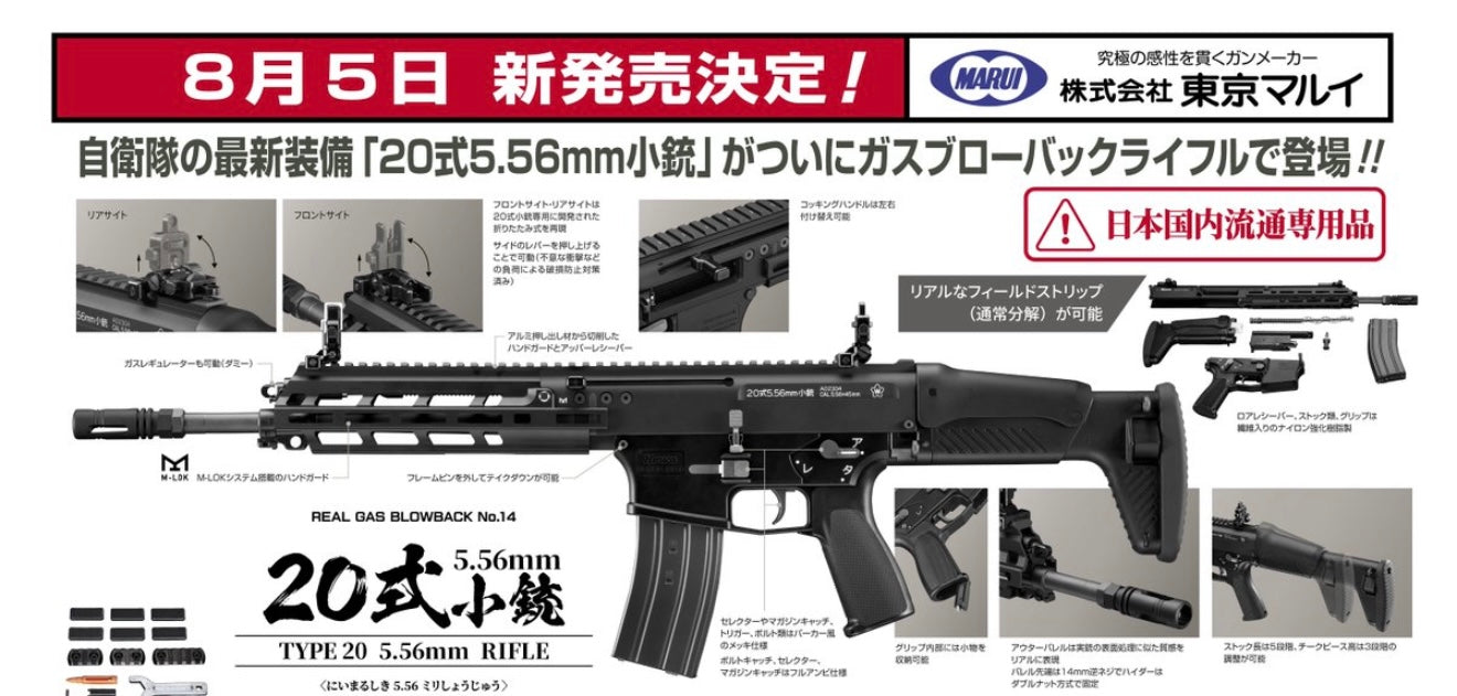 TOKYO MARUI 東京マルイ 20式 5.56mm小銃 TYPE20 ガスブローバック
