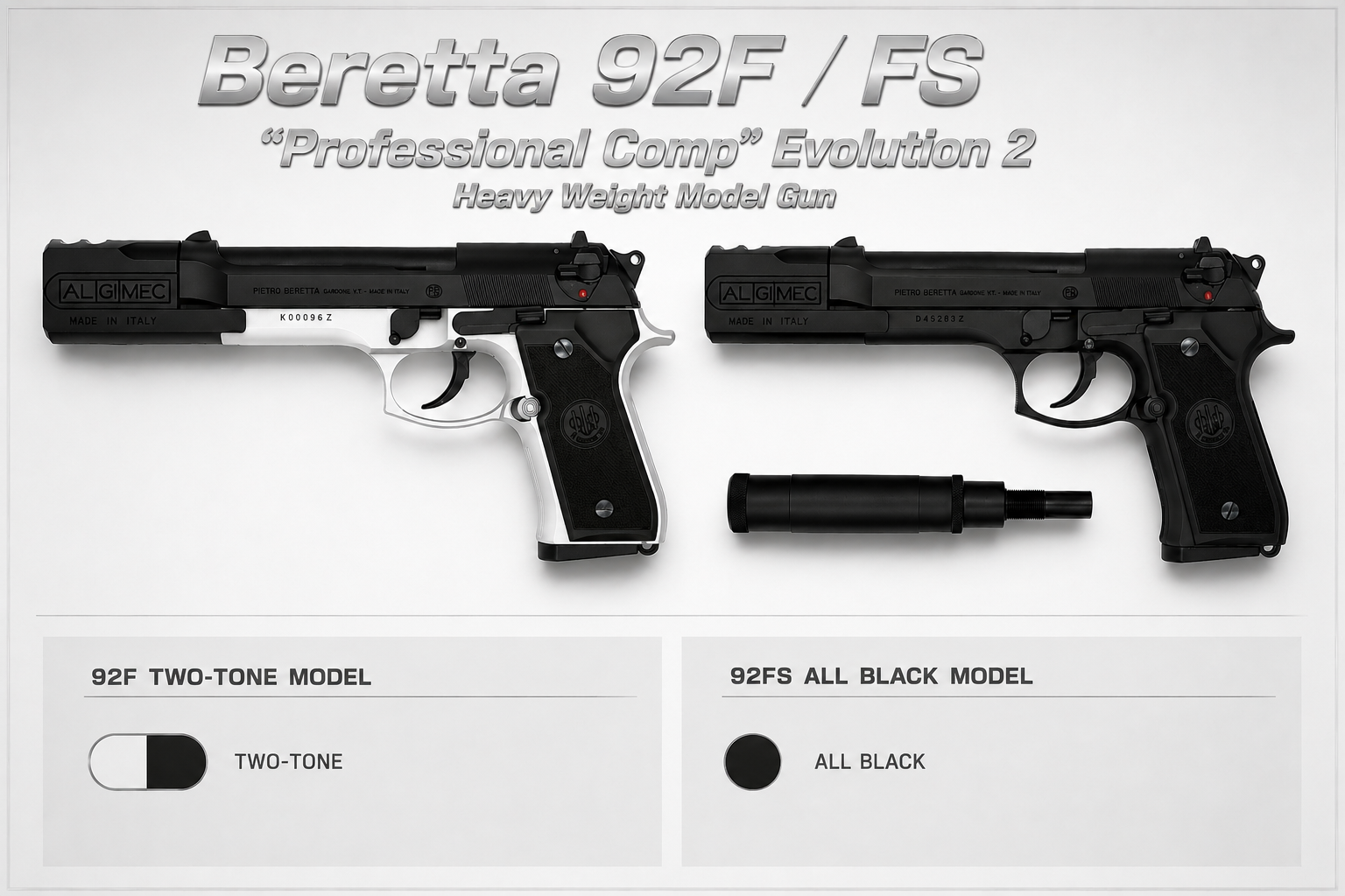 TANAKA WORKS タナカ Beretta 92F Professional Comp Evolution 2 モデルガン