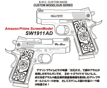 BWC SW1911AD 次元大介 アデルの銃 モデルガン 全体写真 本体のみ 新品未使用 Fアームズ