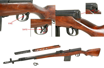 S&T SVT-40 電動ガン 木製ストック 外観ディテール