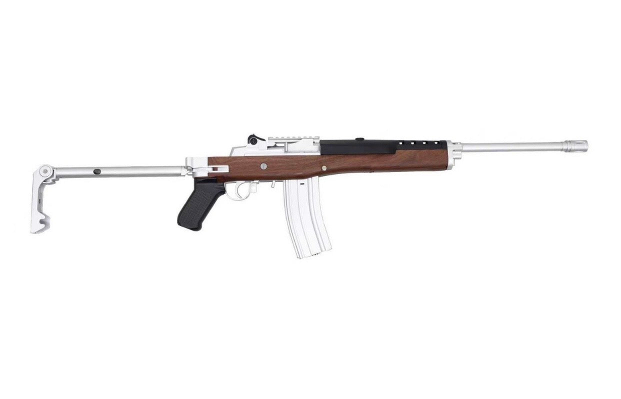 DOUBLE BELL ダブルベル MINI14GBメタル AEG 電動ガン フェイクウッド No910 BK ブラック No910-1 SV シルバー